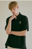 Polo WHOAU Steve Short Sleeve Collar T-Shirt Black WHHAC2414U