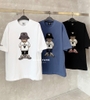LIFE WORK Hip Dog Applique Short Sleeve T-Shirt Dark Navy LW232TS106
