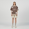 ADLV CLOUD LOGO SHORT SLEEVE KNIT BROWN