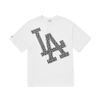 MLB Illusion Mega Overfit T-Shirt LA Dodgers White