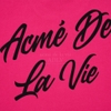 ADLV SCRIPT LOGO PRINTING SHORT SLEEVE T-SHIRT PINK
