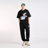 ADLV BABY FACE SKYDIVING SHORT SLEEVE T-SHIRT BLACK