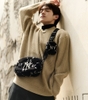 MLB Dia Monogram Fur Cross Bag New York Yankees 3ACRM1026-50BKS