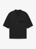 ESSENTIALS Essential V-Neck in Jet Black