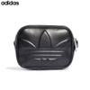 Adidas Polyurethane Embossed Trefoil Mini Airliner Bag - Black