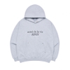 ADLV HOODIE BASIC LOGO RIVET POINT MELANGE