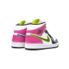 Jordan 1 Mid White Black Cyber Pink (GS)