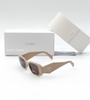Prada Purple Brown Rectangular Ladies Sunglasses PR 17WS VYJ6X1 49