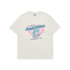 ADLV CHECKERBOARD HEART BEAR SHORT SLEEVE T-SHIRT CREAM