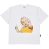 ADLV BABY FACE TELEPHONE BABY SHORT SLEEVE T-SHIRT R WHITE
