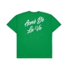 ADLV SCRIPT LOGO PRINTING SHORT SLEEVE T-SHIRT GREEN