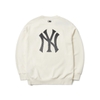 MLB MONOGRAM DIAMOND GRADIENT BAG BIG LOGO OVERFIT SWEATSHIRT NEW YORK YANKEES
