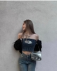 Diesel 1DR Shoulder Bag Mirrored Leather Silver