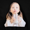 ADLV BABY FACE MILK GIRL HOODIE BLACK