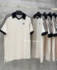 Adidas Adicolor Classics Waffle Polo Shirt Beige HA9311