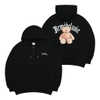 ADLV GOLD CHAIN BEAR DOLL HOODIE ZIP UP BLACK