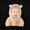 ADLV BABY FACE BEAR DOLL HOODIE BLACK
