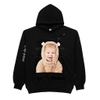 ADLV BABY FACE BEAR DOLL HOODIE BLACK
