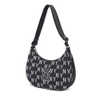 MLB Monogram Jacquard Hobo Bag New York Yankees 3ABQL023N-50BKS