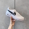 Nike Air Force 1 Low Cut Out Swoosh White Black (GS)