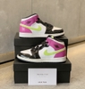 Jordan 1 Mid White Black Cyber Pink (GS)