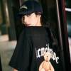 ADLV GOLD CHAIN BEAR DOLL SHORT SLEEVE T-SHIRT BLACK