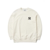 MLB MONOGRAM DIAMOND GRADIENT BAG BIG LOGO OVERFIT SWEATSHIRT NEW YORK YANKEES