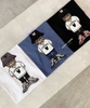 LIFE WORK Hip Dog Applique Short Sleeve T-Shirt Dark Navy LW232TS106