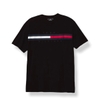 TOMMY HILFIGER ESSENTIAL FLAG LOGO T-SHIRT BLACK
