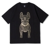 LIFE WORK Gold Big Radog Short Sleeve T-shirt - Black
