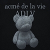 ADLV Fuzzy Bear Short Sleeve T-Shirt Black