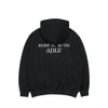 ADLV DTP PRAY GIRL BABY FACE HOODIE BLACK