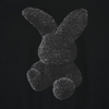 ADLV BLACK FUZZY RABBIT HOODIE BLACK