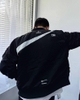 Nike MA-1 Reversible Big Swoosh Black White Bomber Jacket