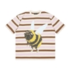 Drew House Bizzy SS Tee Brown Stripe