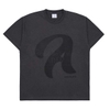 ADLV A STENCIL LOGO SHORT SLEEVE T-SHIRT CHARCOAL
