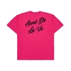 ADLV SCRIPT LOGO PRINTING SHORT SLEEVE T-SHIRT PINK