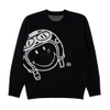 ADLV X Smiley® BIKER SMILEY FRONT ARTWORK KNIT BLACK