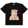 ADLV BABY FACE BEAR DOLL SHORT SLEEVE T-SHIRT BLACK