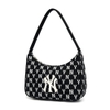 MLB Monogram Jacquard Hobo Bag New York Yankees Blac