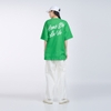 ADLV SCRIPT LOGO PRINTING SHORT SLEEVE T-SHIRT GREEN