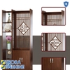 VÁCH TRANG TRÍ GỖ CÔNG NGHIỆP MDF TÍCH HỢP TỦ HIỆN ĐẠI - VCNC 14