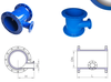 BE ngàm đồng DN50-1200 Khớp nối mềm