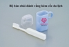 Bộ bàn chải đánh rằng kèm cốc màu xanh