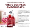 Tinh chất dưỡng trắng, mờ thâm, se khít lỗ chân lông histolab 47% Vita C Complex Ampoule Derma Science 50ml ( Chai lớn )