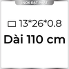 Hộp Inox Chữ Nhật 304 13*26 mm, Độ dày 0.8 mm