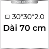 Hộp Inox Vuông 304 30*30 mm, Độ dày 2.0 mm