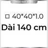 Hộp Inox Vuông 304 40*40 mm, Độ dày 1.0 mm