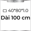 Hộp Inox Chữ Nhật 304 40*80 mm, Độ dày 1.0 mm