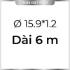 Ống Inox Tròn 304 phi 15.9 mm, Độ dày 1.2 mm